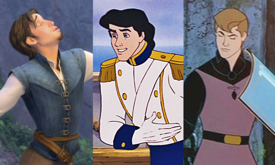 Flynn Rider, Tangled, Prince Eric, Little Mermaid, Prince Phillip, Sleeping Beauty Flynn Rider, Tangled, Prince Eric, Little Mermaid, Prince Phillip, Sleeping Beauty